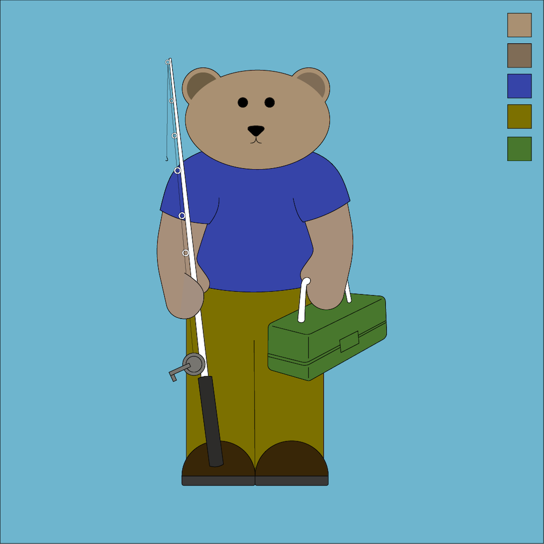 Fishing bear